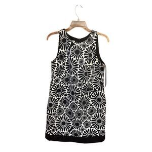 Lizzatti Tank Dress Black White Sz 4 NWT